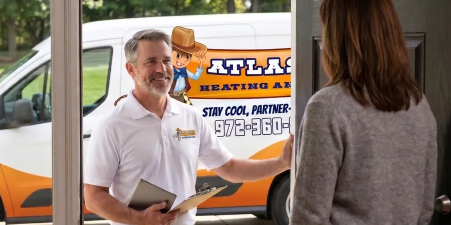 Geothermal heating and cooling service for a Denton home